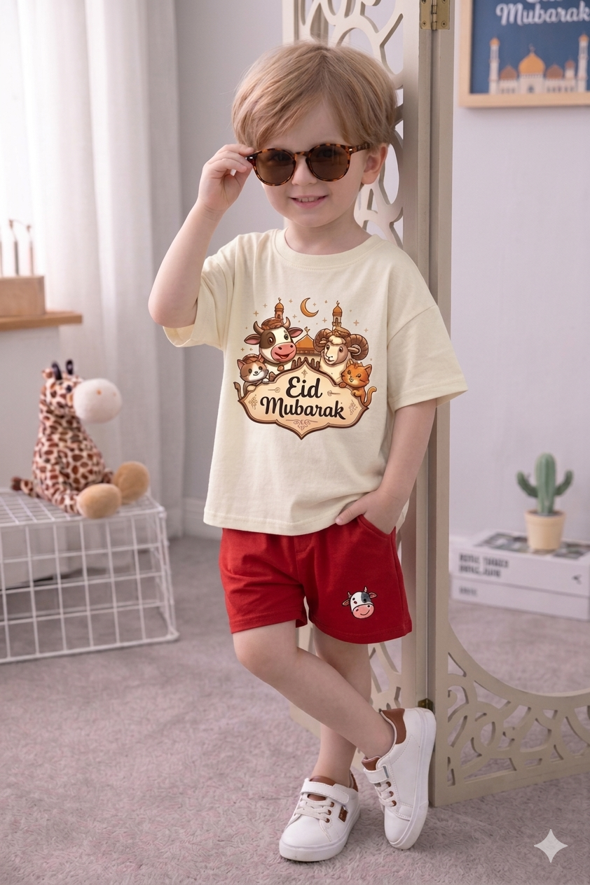 Eid special Cotton T-shirt set